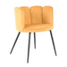 elevenpast kitchen stool Mustard Boudoir Chair - Velvet with Steel Legs 1391121 633710857918