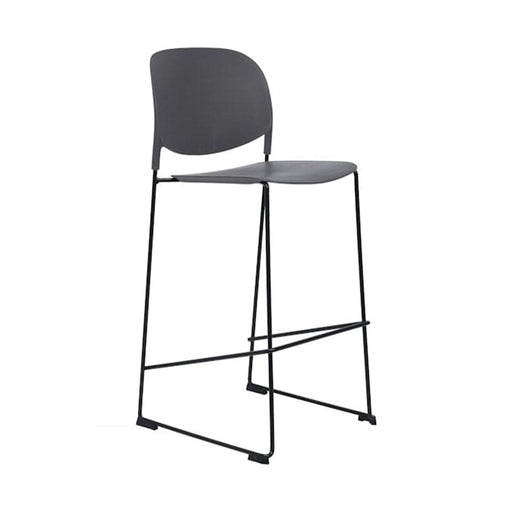 elevenpast Bar stool Stack 75 Bar Stool - Metal & Polypropylene CASTACK75GREY