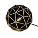 elevenpast Lamps Black Laser Cut Metal Ball Table Lamp Black | White G-KLT-820T/BL