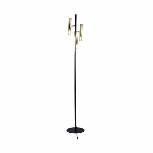 elevenpast Lamps Piper Floor Light 3 Lamp - Gold and Black RG10266