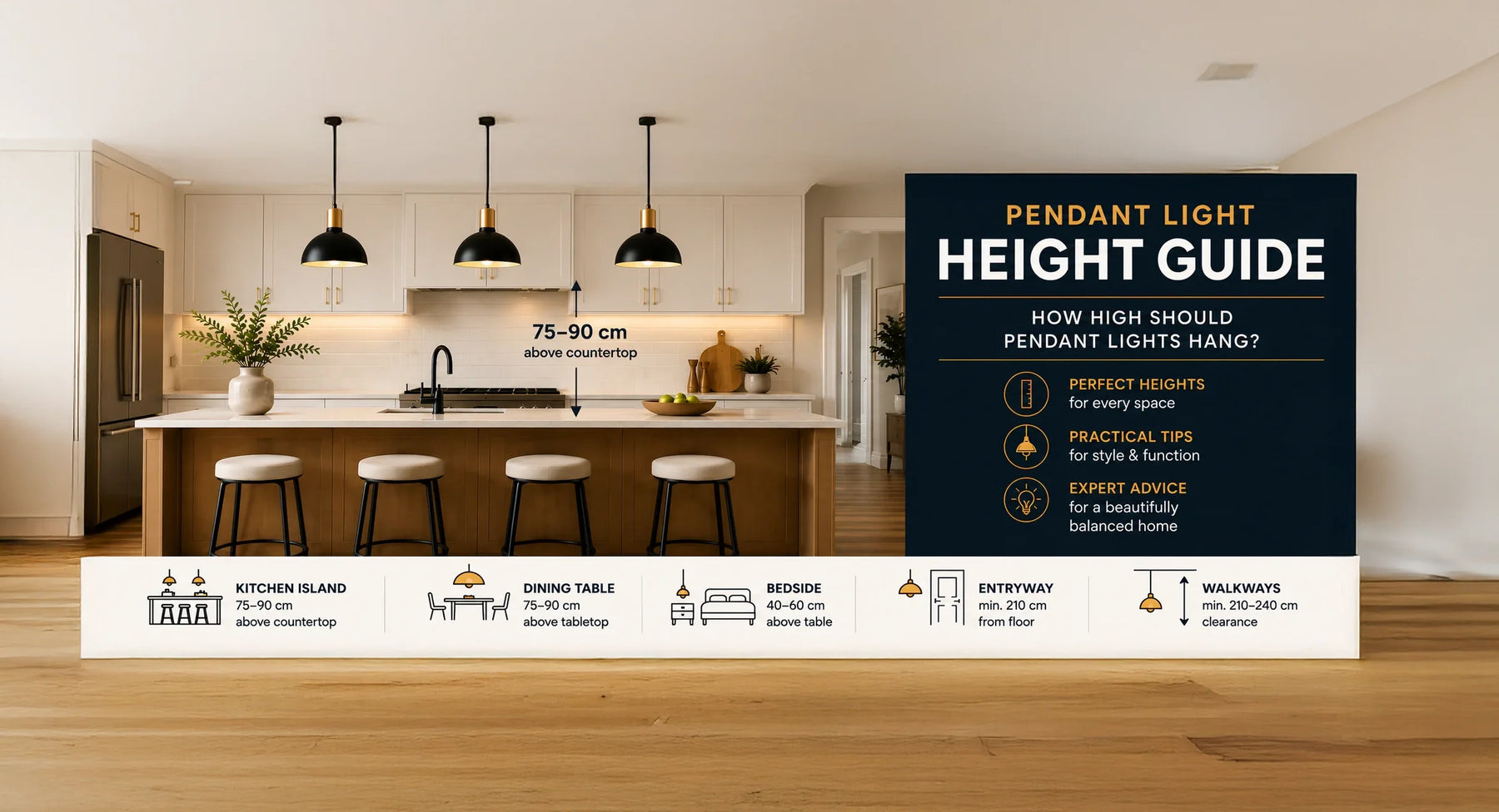 Pendant Light Height Guide: How High Should Pendant Lights Hang?