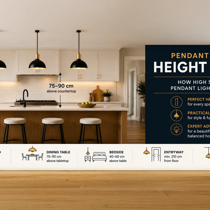 Pendant Light Height Guide: How High Should Pendant Lights Hang?