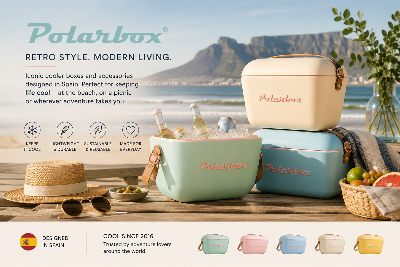Vintage Style PolarBox Cooler Boxes 🏖️