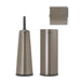 Brabantia Toilet Brush and Holder Platinum ReNew Toilet Accessory Set of 3 - Platinum | Soft Beige