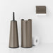 Brabantia Toilet Brush and Holder ReNew Toilet Accessory Set of 3 - Platinum | Soft Beige