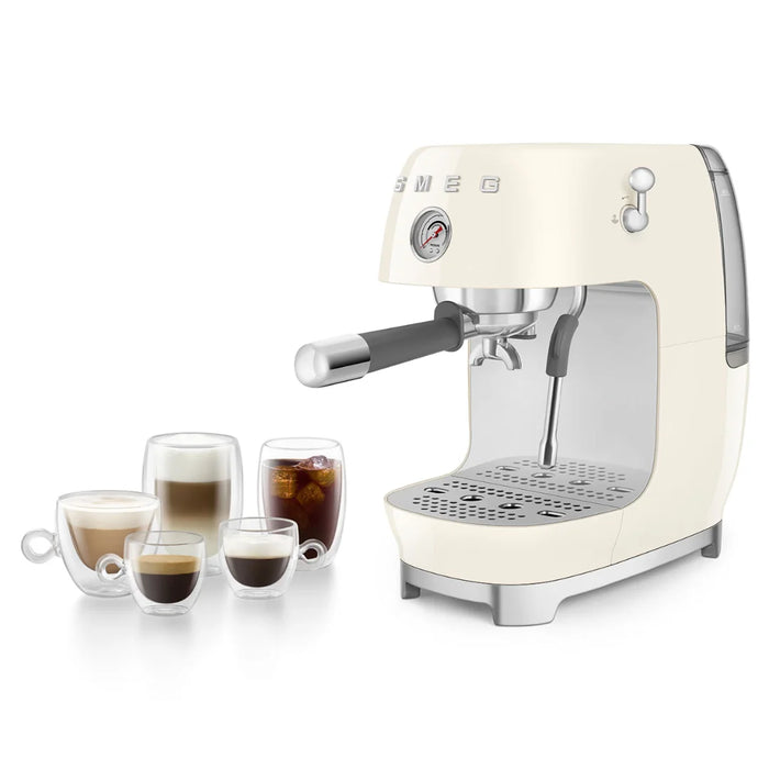 SMEG Coffee Makers & Espresso Machines Smeg Espresso Manual Coffee Machine with Cold Brew Function