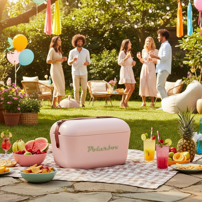 elevenpast Polarbox Retro Cooler Box 20L / 12L Pink