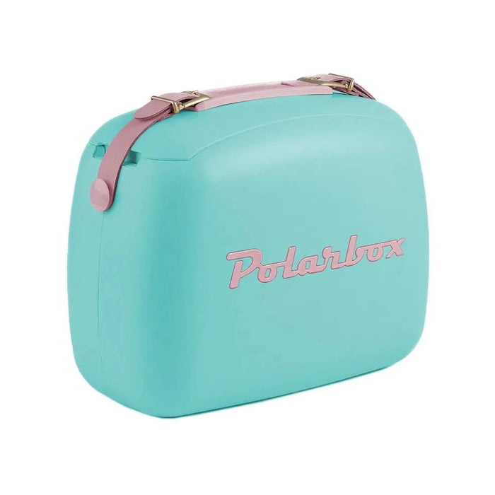 elevenpast Beverage Cooler Polarbox Retro Cooler Box 6L Cyan Rosa | Includes 2 Lunch Boxes 10011 8436582993485