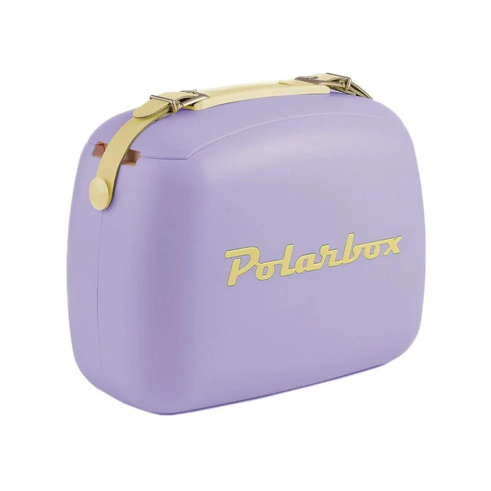 elevenpast Beverage Cooler Polarbox Retro Cooler Box 6L Lilac Yellow | Includes 2 Lunch Boxes 10013 8436582993492