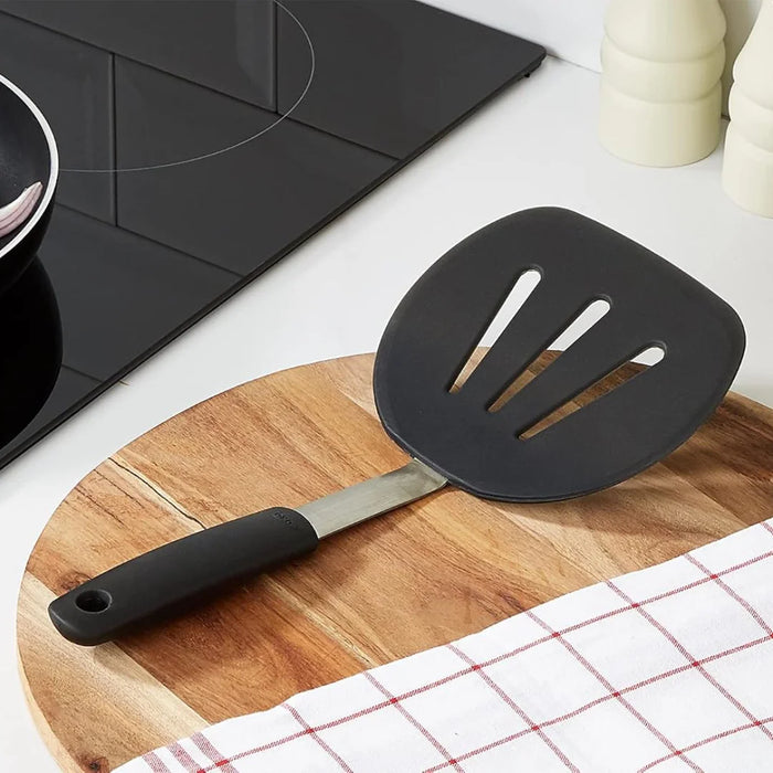 elevenpast pancake turner OXO Good Grips Silicone Flexible Pancake Turner – Black 1071533 719812018430