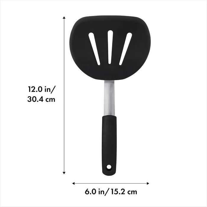elevenpast pancake turner OXO Good Grips Silicone Flexible Pancake Turner – Black 1071533 719812018430