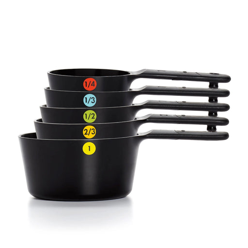 OXO Good Grips 6-Piece Interlocking Measuring Cup Set – Black 