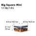 elevenpast food storage containers OXO POP Big Square Mini Airtight Container – 1.1L 11233700 719812684932