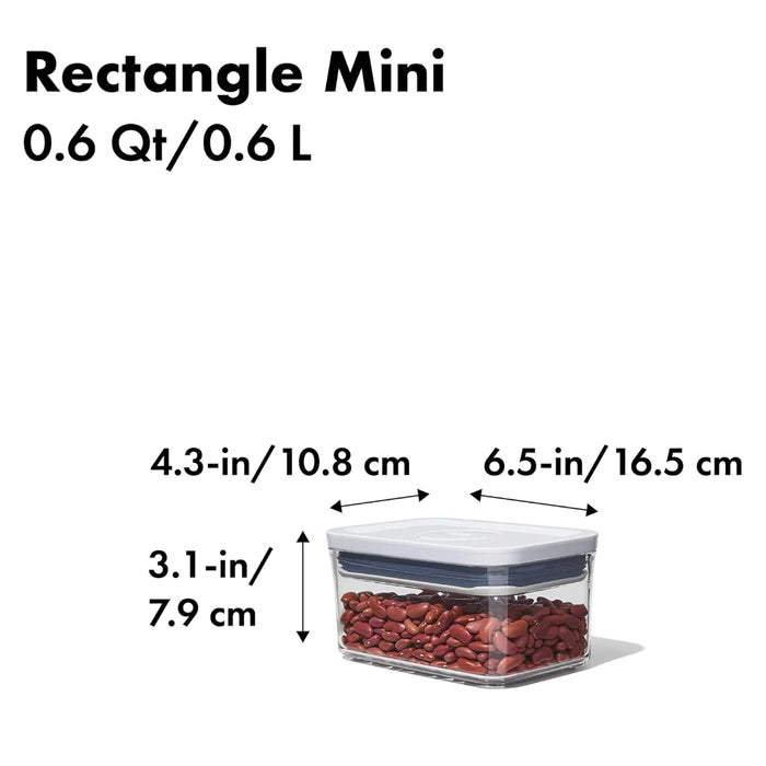 elevenpast food storage containers OXO POP Rectangle Mini - 0.6L 11234700 719812685038