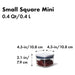 OXO POP Small Square Mini - 0.4L 