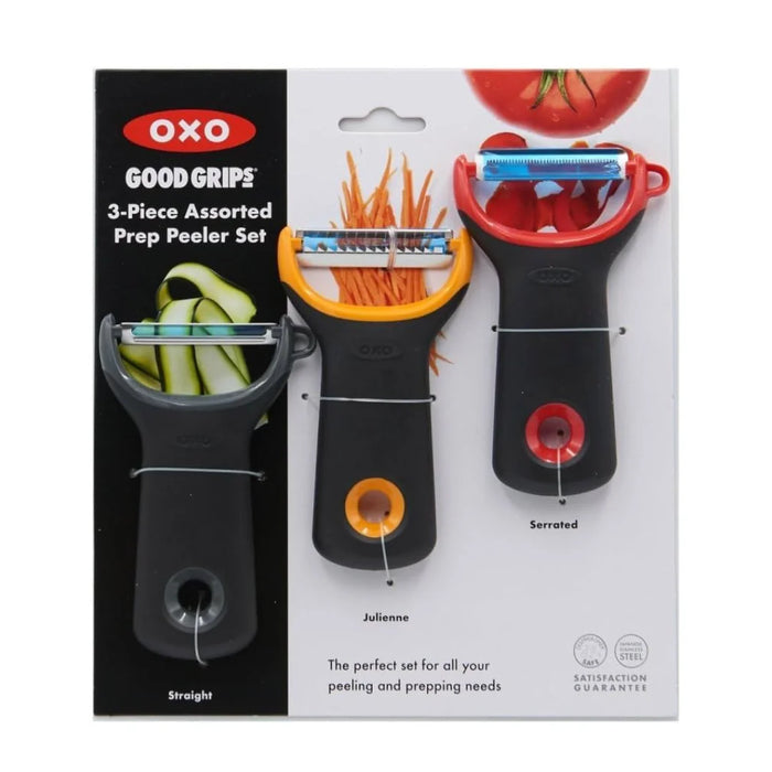 elevenpast peeler set OXO 3-Piece Assorted Prep Peeler Set 11244100 719812685977