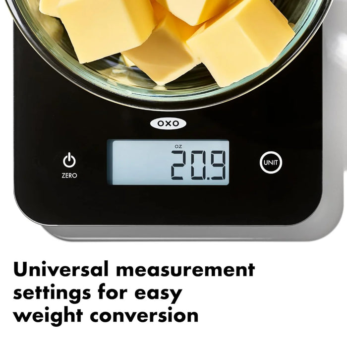 elevenpast digital scale OXO 5kg Everyday Glass Digital Food Scale 11381700 840097707075