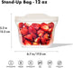 elevenpast reusable silicone food bag OXO Good Grips Silicone Stand-Up Reusable Bag – 335ml 11386000 840097707501