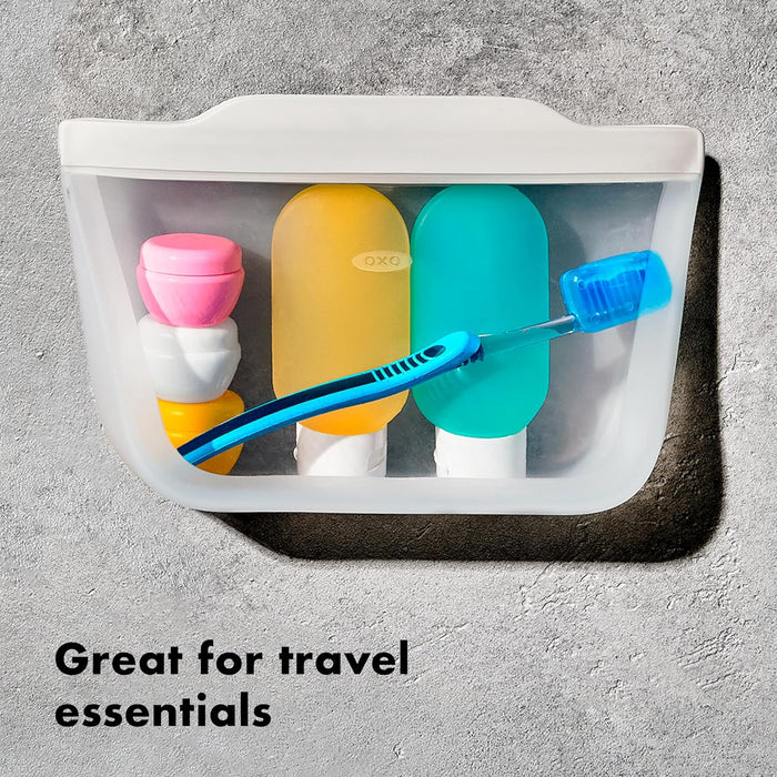 elevenpast reusable silicone food bag OXO Good Grips Silicone Stand-Up Reusable Bag – 335ml 11386000 840097707501