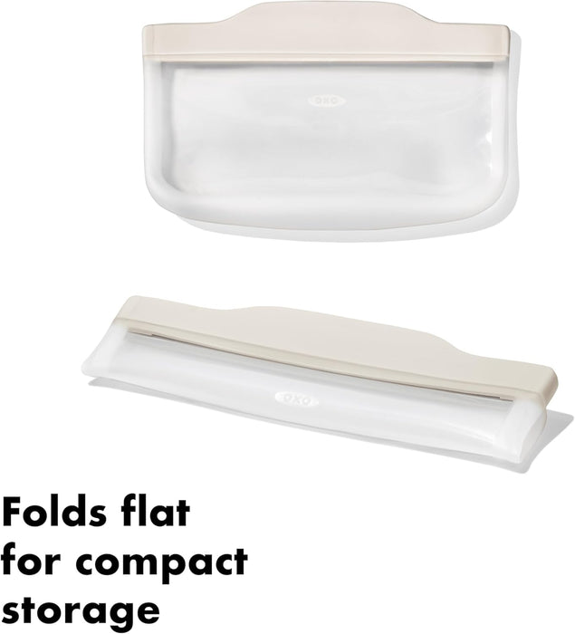 elevenpast reusable silicone food bag OXO Silicone Reusable Bag – Snack Bag 332ml 11386300 840097707532