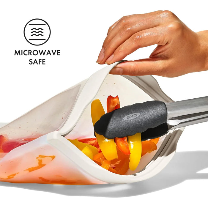elevenpast reusable silicone food bag OXO Silicone Reusable Bag – Snack Bag 332ml 11386300 840097707532