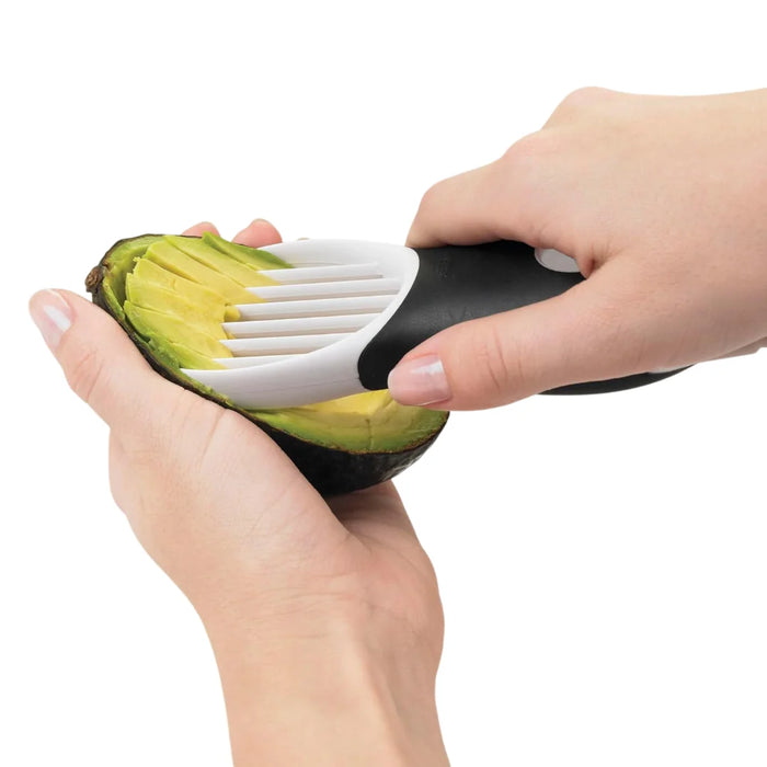 elevenpast avocado slicer OXO 3-in-1 Avocado Slicer - White 1143380 719812034331
