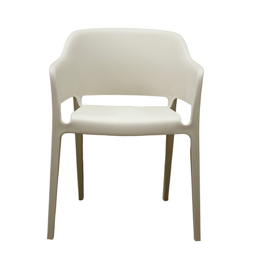 elevenpast Chairs Cream Sarah Stackable Polypropylene Chair | Black, Cream, Grey or Clay Indoor/Outdoor 11798CREAM