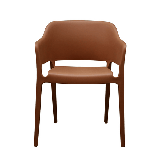 elevenpast Chairs Red Solid Stackable Polypropylene Chair | Black, Cream, Grey or Red 11798RED