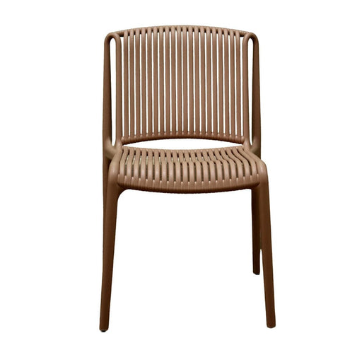 elevenpast Chairs Brown Briana Stackable Side Chair | Green, Cream or Brown 11799BROWN