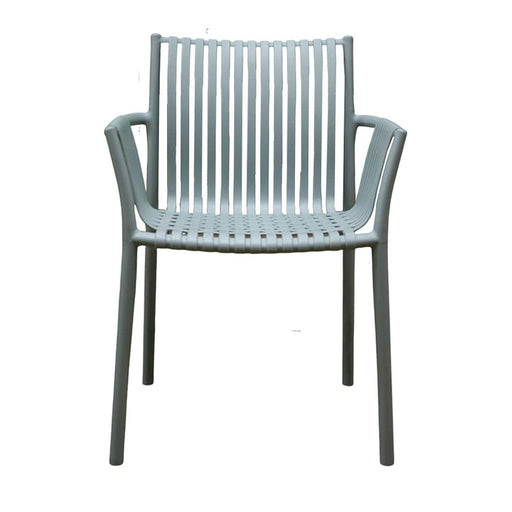 elevenpast Chairs Grey Reece Stackable Armchair | Grey, Blue or White 11808GREY