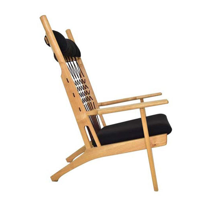 elevenpast Occasional Chair Scandi Occasional Chair Wood and Rope 1288360