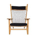elevenpast Occasional Chair Scandi Occasional Chair Wood and Rope 1288360