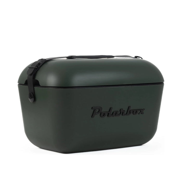 Polarbox Retro Cooler Box 20L Forest Green with Black