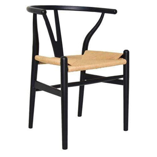 elevenpast Black Wishbone Wegner Wood Chair 1318678