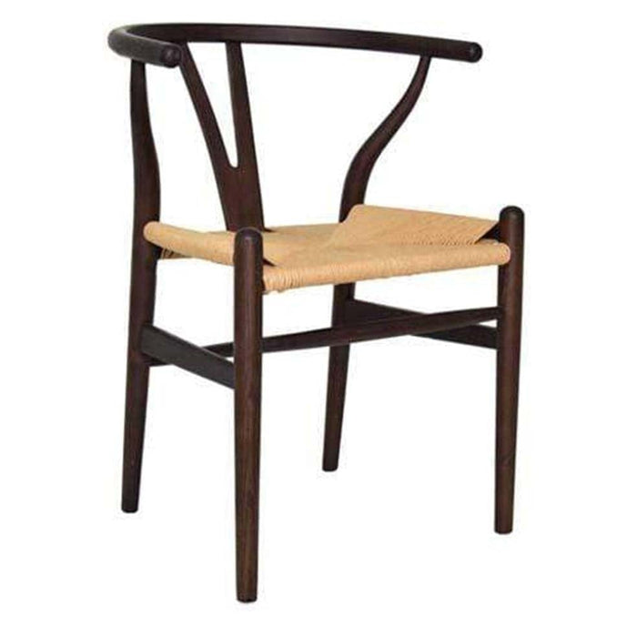 elevenpast Dark Brown Wishbone Wegner Wood Chair 1318739