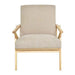 elevenpast Clair Wooden Occasional Chair Danish Wool - Beige | Light Grey