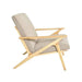 elevenpast Clair Wooden Occasional Chair Danish Wool - Beige | Light Grey