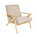 elevenpast Clair Wooden Occasional Chair Danish Wool - Beige | Light Grey