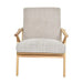 elevenpast Clair Wooden Occasional Chair Danish Wool - Beige | Light Grey