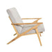 elevenpast Clair Wooden Occasional Chair Danish Wool - Beige | Light Grey