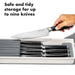 elevenpast knife organiser OXO Compact Knife Drawer Organizer 13322300 840097701134