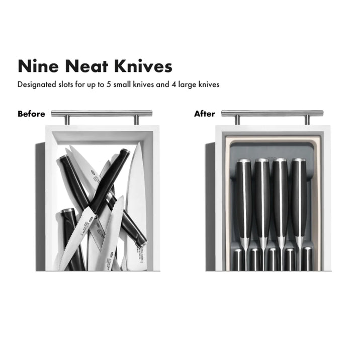 elevenpast knife organiser OXO Compact Knife Drawer Organizer 13322300 840097701134