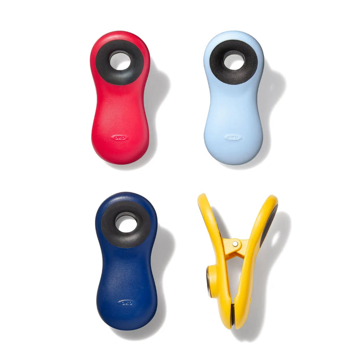 elevenpast sealing clips OXO Magnetic All-Purpose Clips Set of 4 Assorted 13328400 840097701745