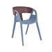 elevenpast Brown Blue Top Deck Cafe Chair 1350180