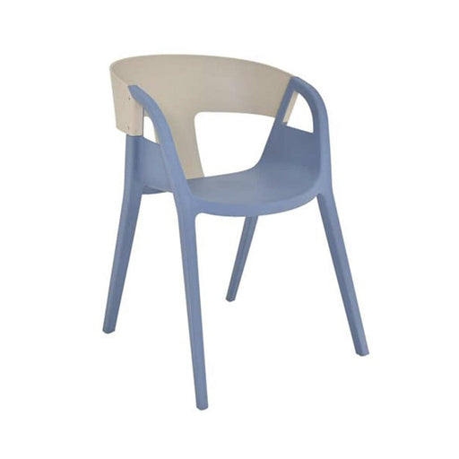 elevenpast Cream Blue Top Deck Cafe Chair 1350234