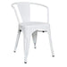 elevenpast chair White Metal Tolix Arm Chair 1358353