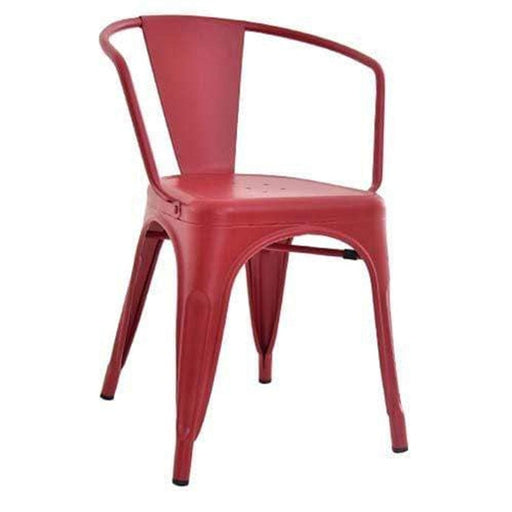 elevenpast chair Red Metal Tolix Arm Chair 1358377