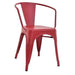 elevenpast chair Red Metal Tolix Arm Chair 1358377