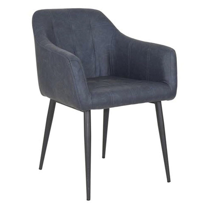 elevenpast Navy Blue Blockster Arm Chair 1382020