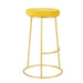 elevenpast kitchen stool Yellow Button Bar Stool - Velvet with Gold Frame 1390780 633710857697